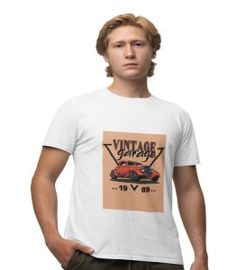 Smoke Shift : Drift Mode Graphic Printed White T-Shirt