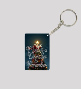 Festival Surprise Gift Secret Senta Printed Keychain Pack of 2