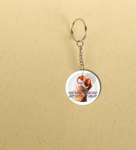 Best Friends Like Sisters Forever Quote: Printed Round Keychain Pack of 2