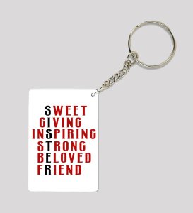 Bandhan Of Blessings Festival Special Sibling Love Printed Keychain Pack of 2