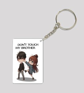 Strengthened By Love Bandhan Of Blessings Rakhi Printed Keychain Pack of 2