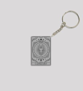 Disciplined Capricorn Ambition in Astroverse Printed Keychain Pack of 2
