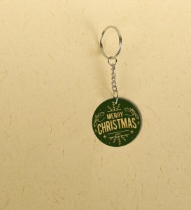 A Perfect Gift of Joy and Style with Christmas 3.0 Printed Round Keychain Pack of 2